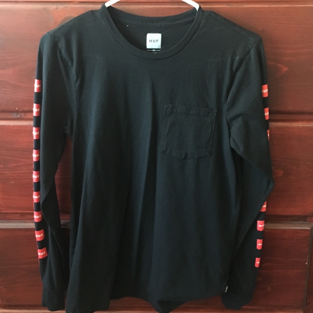Pacsun Huf Red checkered long sleeve